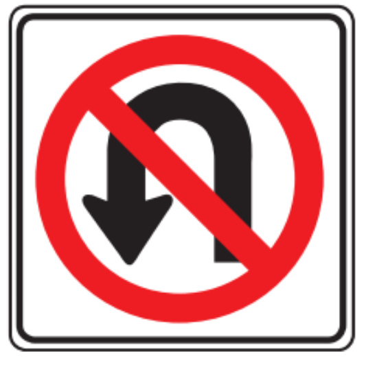 No U-turn.
