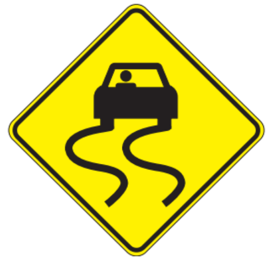 Slippery when wet.