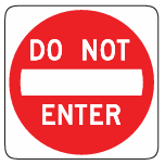 Do Not Enter.