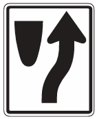 Keep Right. Stay to the right of the divider.