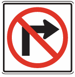 No Right Turn.