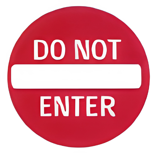 One Way Traffic - Do Not Enter.