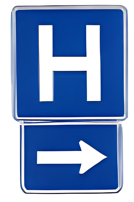 Hospital To The Right.