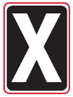 Steady Yellow 'X': Move from this lane.